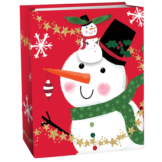 Snowman Medium Gift Bag