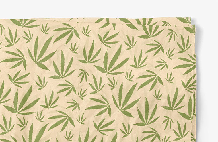 TISSUE PAPER: CANNABIS-20"X30" 10 sheets per sleeve