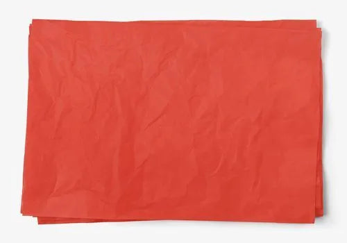 MANDARIN RED SOLID TISSUE PAPER: -20 sheets per sleeve  : 20"x30"