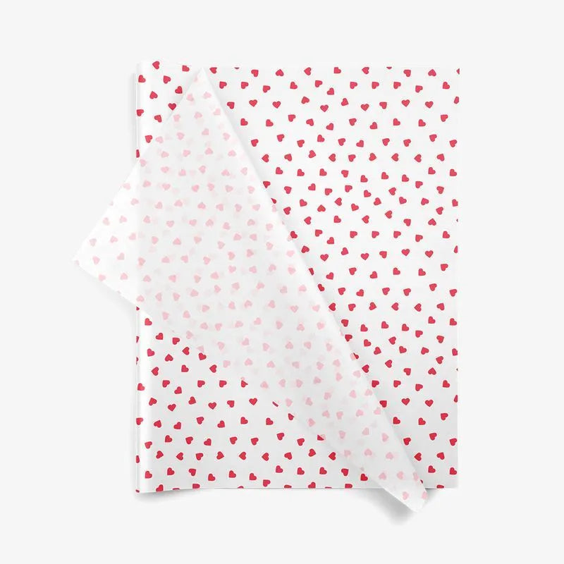 TISSUE PAPER: C HEARTS-221-240A : 20"X30" 10/PK