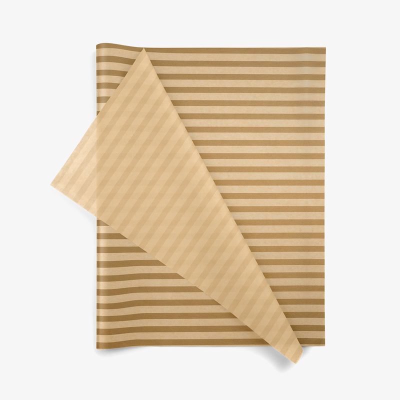 TISSUE PAPER: GOLD STRIPE 10/pk -SD#272 : 20"X30"