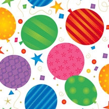 TISSUE PAPER: FESTIVE BALLOONS  10 SHEETS PER SLEEVE -SD 296-200 : 20X30