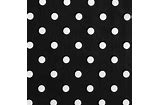 TISSUE PAPER: WH DOTS ON BLACK-342-240 A : 20X30